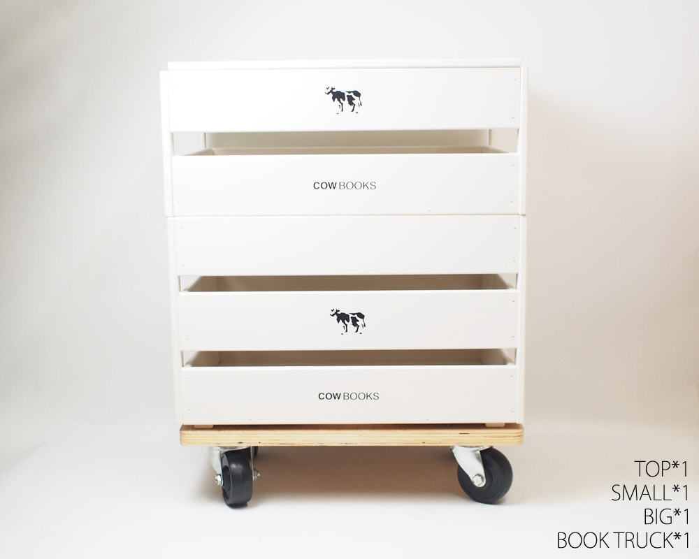 COW BOOKS | Wood Box Ivory Small Stacking ���åɥܥå��������ܥ꡼ ���⡼�� �����å���