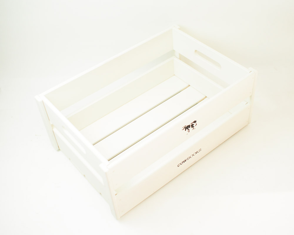 COW BOOKS | Wood Box Ivory Small Stacking ���åɥܥå��������ܥ꡼ ���⡼�� �����å���