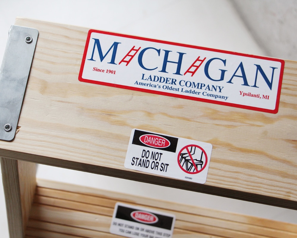 Michigan Ladder Co.  | Wood 4 Step Ladder ���åɥ����/������Ω 4���ƥå�