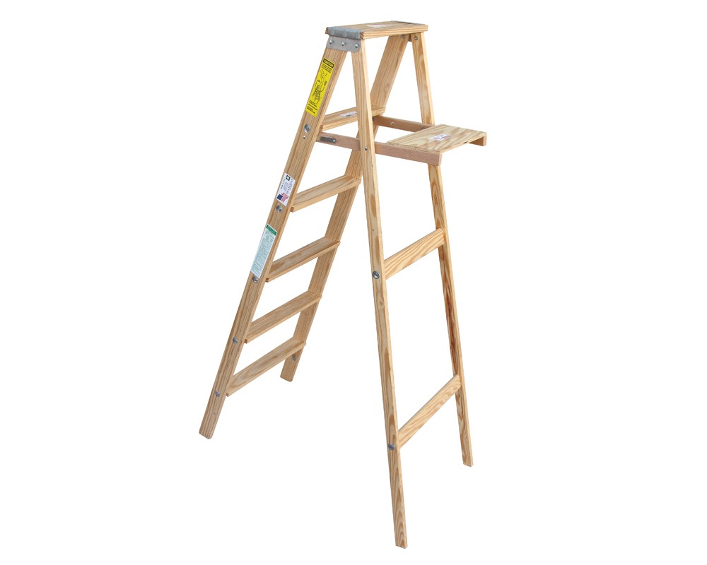 Michigan Ladder Co.  | Wood 6 Step Ladder ���åɥ����/������Ω 6���ƥå�