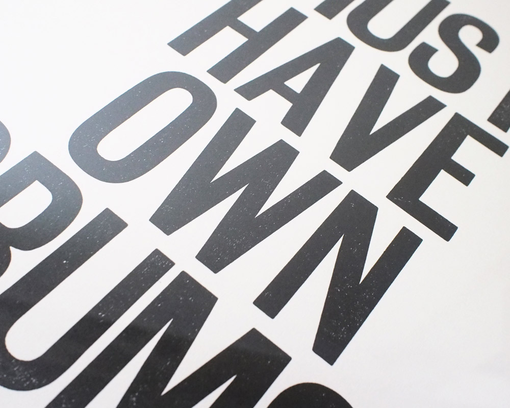 A TWO PIPE PROBLEM LETTERPRESS | MUST HAVE OWN DRUMS POSTERޥȥϥ֥ ݥ