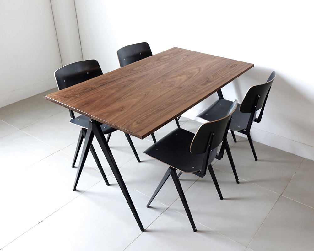 GALVANITAS | TD.4 Table Walnut/Black [2size] ����ե��˥���TD.4�ơ��֥� ��������ʥå�/�֥�å�