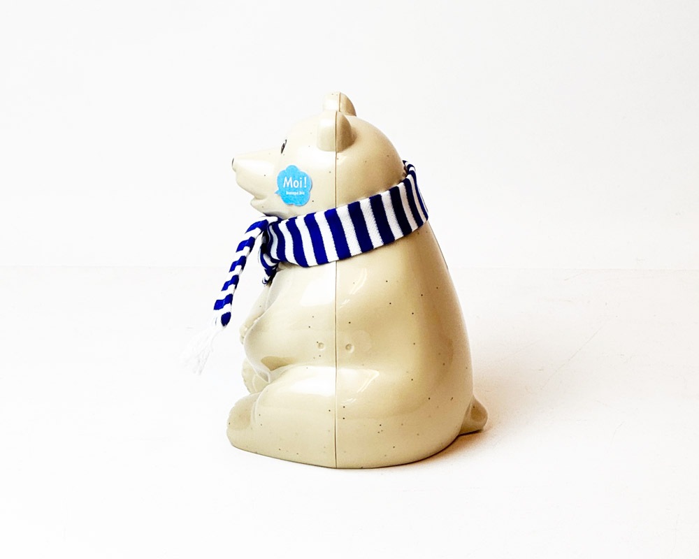 Plastep | Polar Bear Money Box with Muffler 2025 Ȣ  ܡޥե顼դ