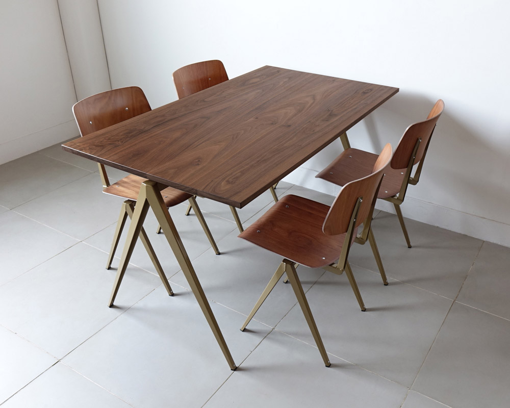 GALVANITAS | TD.4 Table Walnut/P.Gold [2size] ����ե��˥���TD.4�ơ��֥� ��������ʥå�/�ѡ��르�����