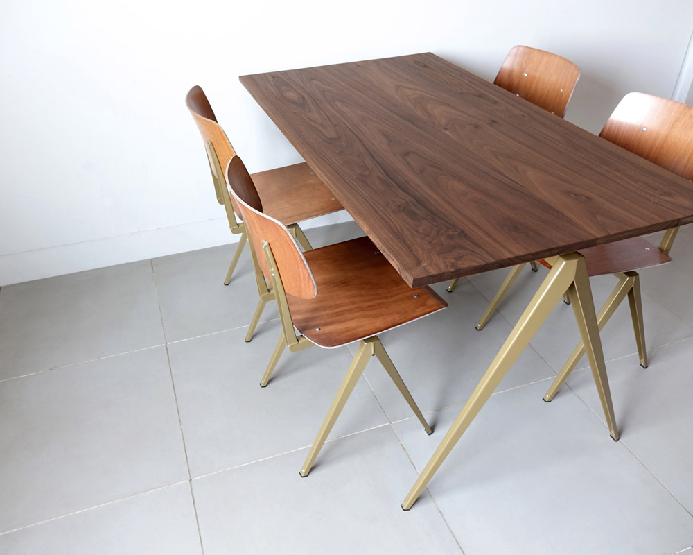 GALVANITAS | TD.4 Table Walnut/P.Gold [2size] ����ե��˥���TD.4�ơ��֥� ��������ʥå�/�ѡ��르�����