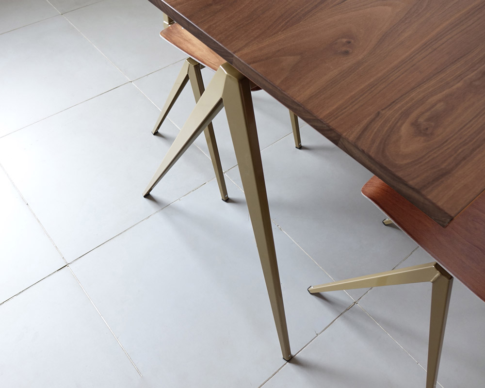 GALVANITAS | TD.4 Table Walnut/P.Gold [2size] ����ե��˥���TD.4�ơ��֥� ��������ʥå�/�ѡ��르�����