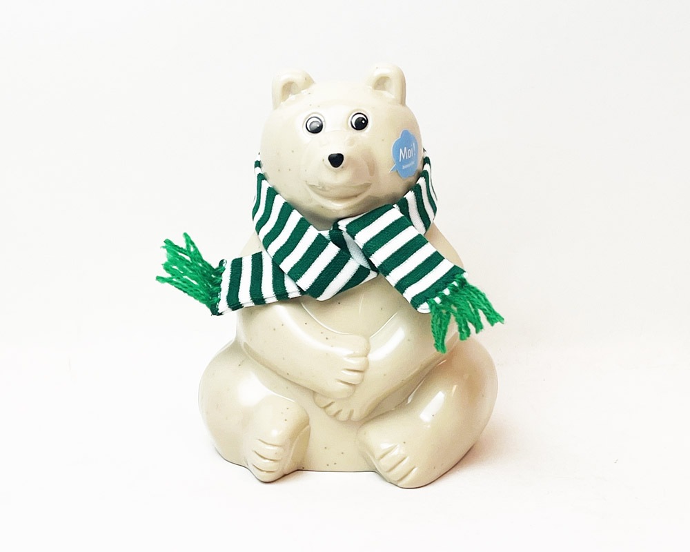 MK Tresmer | Polar Bear Money Box with Muffler 2023 Ȣ  ܡޥե顼դ