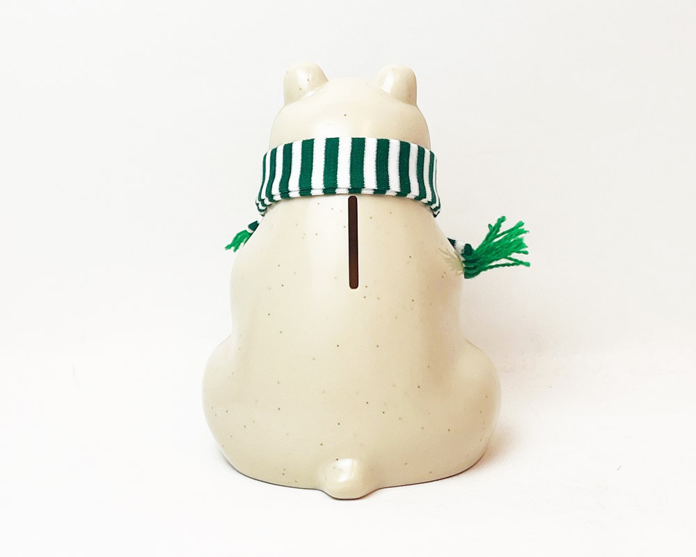 MK Tresmer | Polar Bear Money Box with Muffler 2023 Ȣ  ܡޥե顼դ