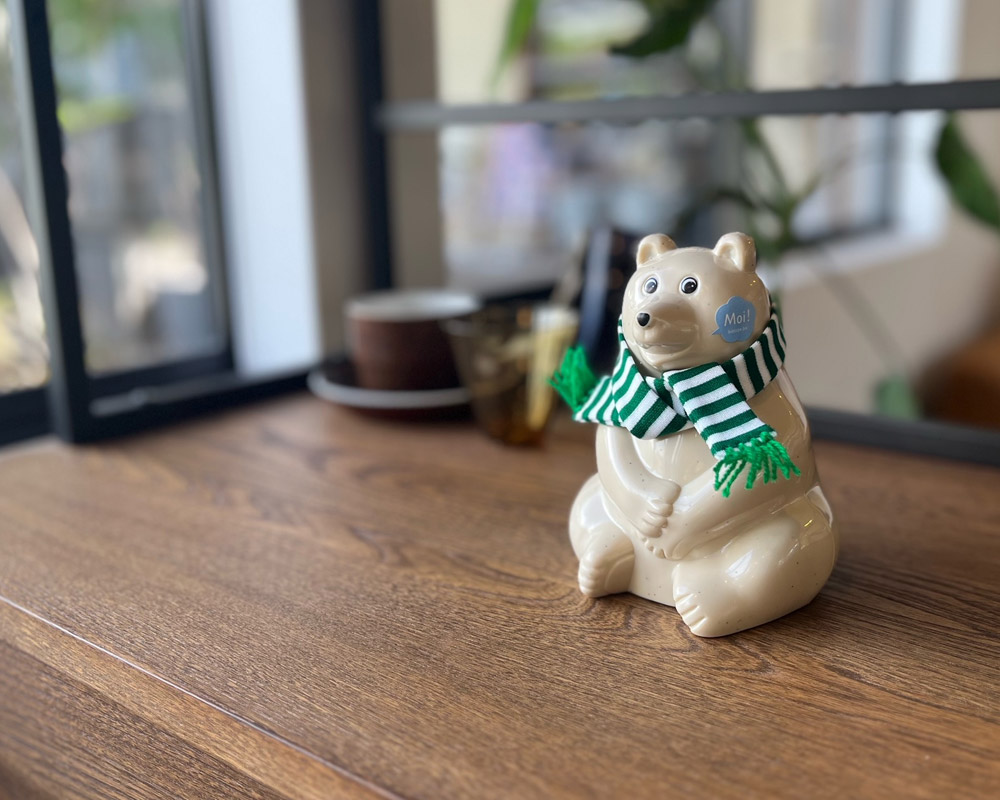 MK Tresmer | Polar Bear Money Box with Muffler 2023 Ȣ  ܡޥե顼դ