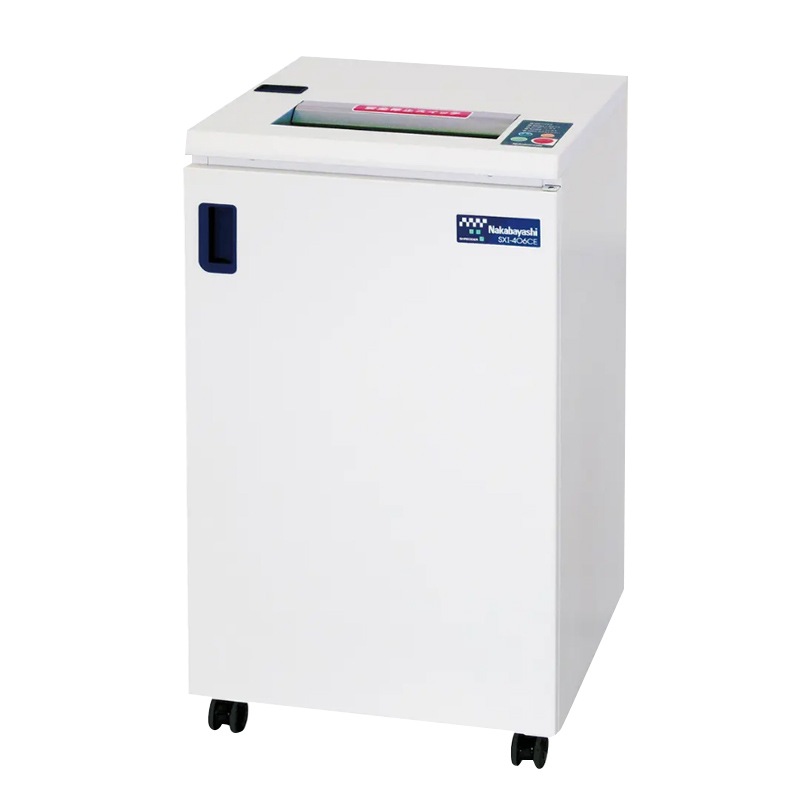 ナカバヤシ オフィスシュレッダ　パワフル細断能力　大容量80Lのチップボックス　Ａ3サイズ対応　中大職場用　SXI-406CE|業務用　シュレッダー|情報機器・事務機器・OA機器