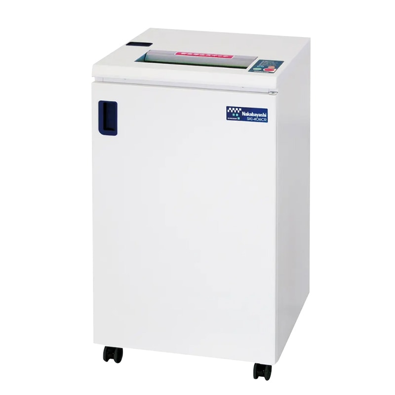 ナカバヤシ オフィスシュレッダ　中小職場用　 ダストボックス大容量約78L　Ａ3サイズに対応　屑ならし自動作業　SXI-406CR|業務用　シュレッダー|情報機器・事務機器・OA機器