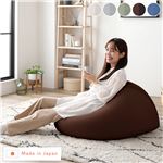  ビーズクッション キューブ型 単品 ブラウン 洗えるカバー クッション オットマン STIIBO送料無料|ソファ|オフィス・ホーム家具