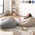  ビーズクッション キューブ型 〔2個セット グレー・グレージュ〕 洗えるカバー クッション オットマン STIIBO送料無料|ソファ|オフィス・ホーム家具