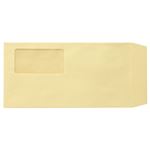 Office168厳選まとめ買いお得 TANOSEE 窓付封筒 ワンタッチテープ付 長3 70g／m2 クラフト 1パック（100枚） 【×5セット】送料無料|封筒|文具・オフィス用品