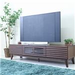 Office168厳選テレビ台 テレビボード 約幅150×奥行42.5×高さ38cm ブラウン ルーバー 脚付き リビング ダイニング インテリア家具送料無料|テレビ台|オフィス・ホーム家具