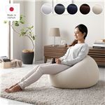 Office168ビーズクッション ベージュ サークル型 洗えるカバー 軽量 日本製 スツール オットマン Ingram イングラム送料無料|ソファ|オフィス・ホーム家具