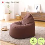 Office168厳選ビーズクッション ソファ ブラウン 日本製 リラックス しずく 背もたれ 軽量 コンパクト クッション 1人掛け ファブリック オックスフォード 生地送料無料|ソファ|オフィス・