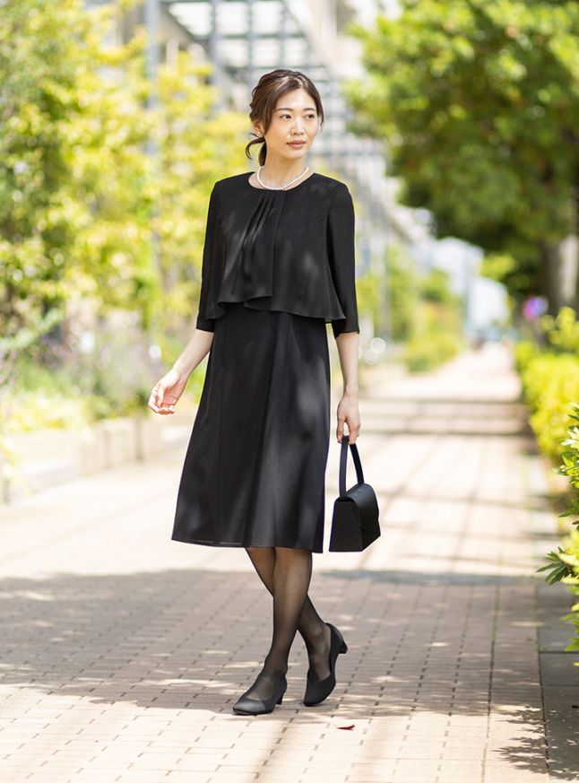 喪服 ブラックフォーマル レディース 日本製 礼服 ロング丈