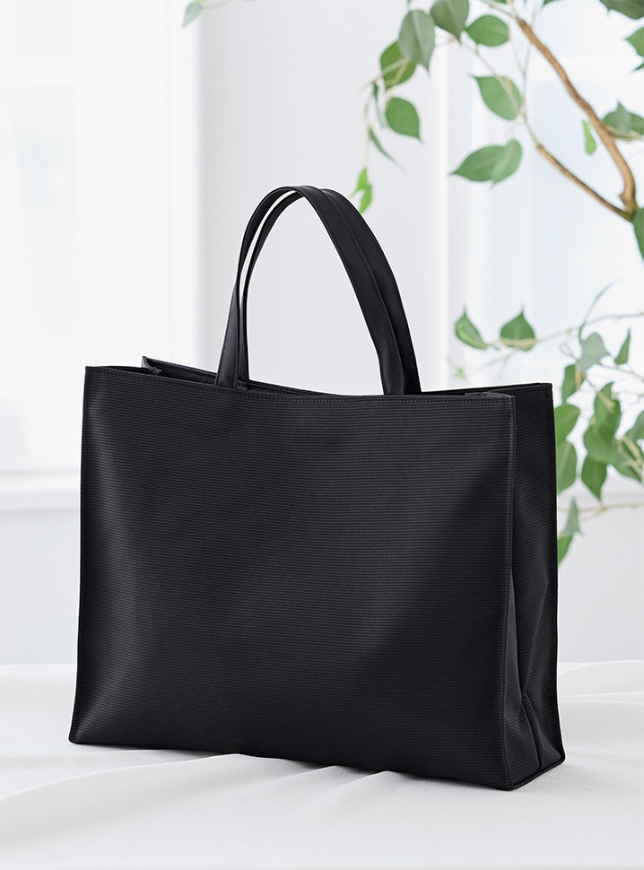 【完売品】MORIYAMA グラファイトブラック 16cm 9枚セット 業務用 商品番号5286800]グログラン素材のフォーマルサブバッグ |CARETTE 公式