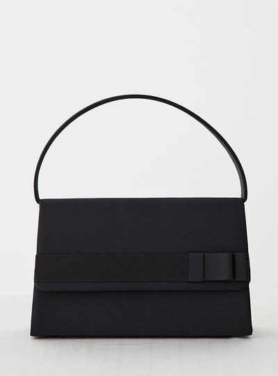 商品番号5220400］刺繍デザインのブラックフォーマルバッグ |CARETTE