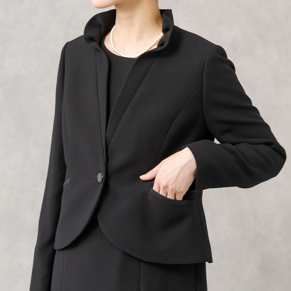 [HIROMI YOSHIDA Black 1203423]�ե�륫�顼���㥱�åȡߥڥץ�����������ԡ���