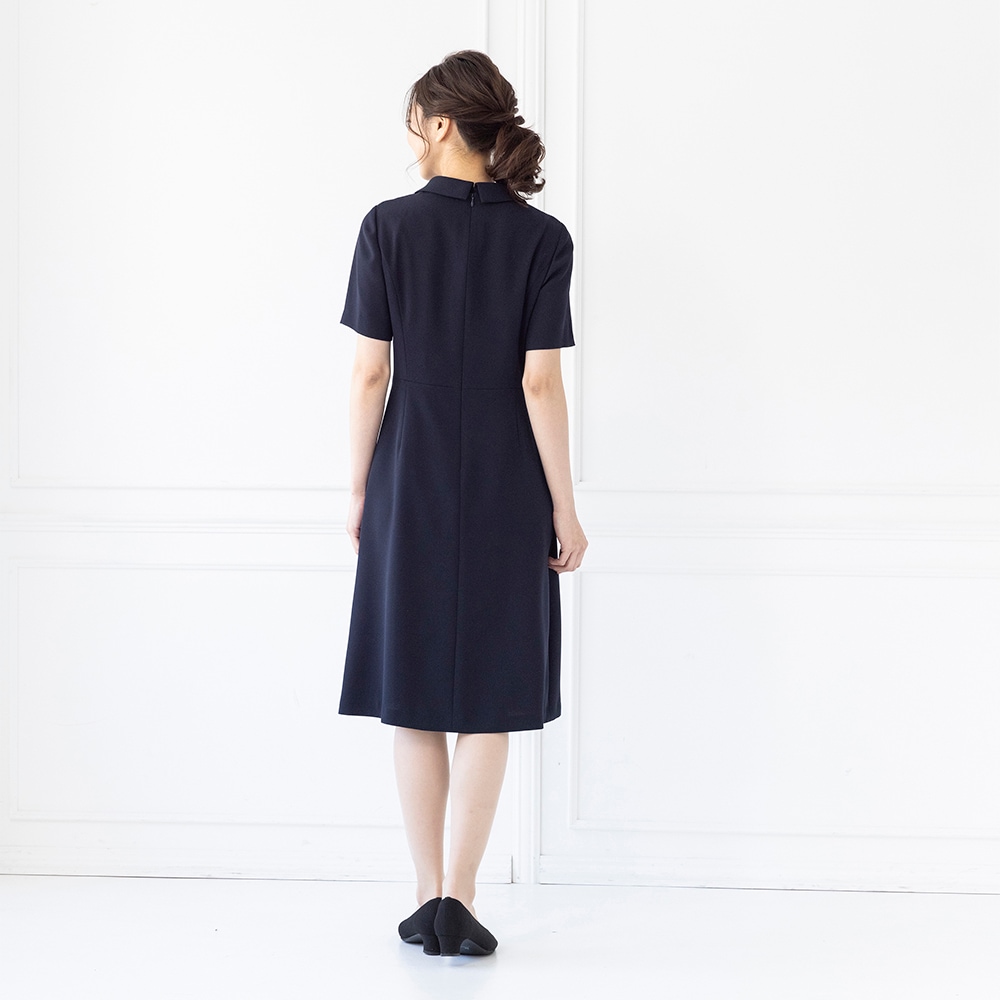 CARETTE 受験　ネイビー　ショールカラー　11号 VERY 掲載】[商品番号1103310]ショールカラージャケットとタック