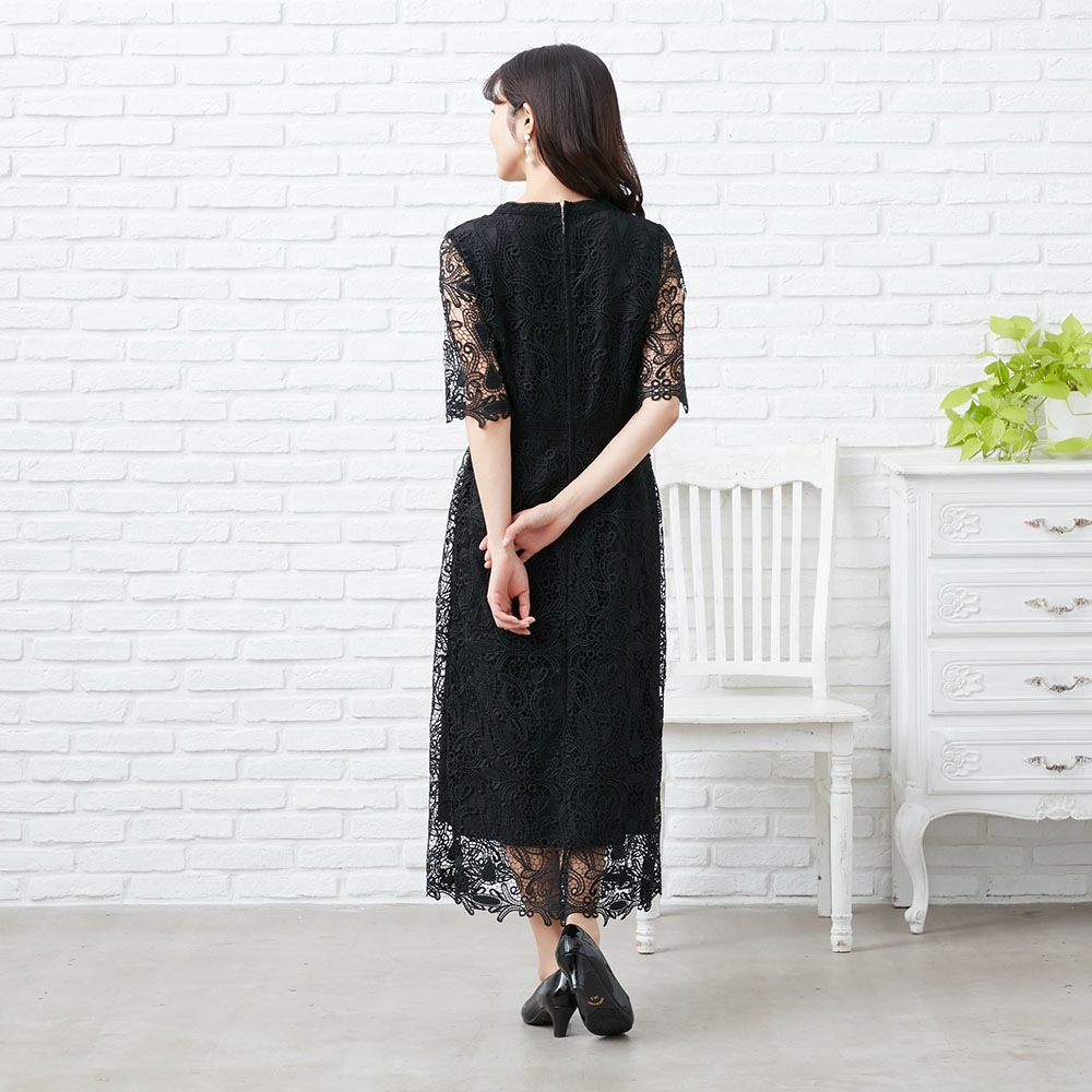 商品番号 ケミカルレースワンピース Carette 公式オンライン通販 フォーマル 喪服 礼服 専門