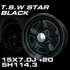 TSW STAR �֥�å� 15X7.0J+20 5H114.3���ۥ�����4�ܥ��å�