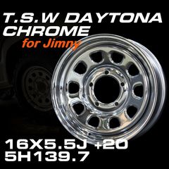����ˡ� TSW DAYTONA �������� 16X5.5J+20 5H139.7���ۥ�����4�ܥ��å� for Jimny