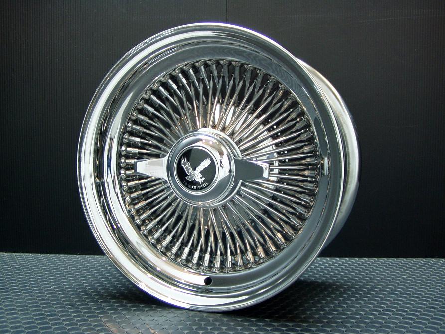 タイヤ・ホイール tomken007 T's WIRE 13X7J STD100SP ALL CHROME ホイール4本セット