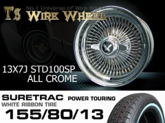 T's WIRE 13X7J STD100SP ALL CHROME 奢ȥå ۥ磻ȥܥ󥿥䥻å