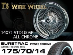 T's WIRE 14X7J STD100SP ALL CHROME 奢ȥå ۥ磻ȥܥ󥿥䥻å