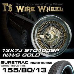 T's WIRE 13X7J STD100SP N/H/S GOLD ���奢�ȥ�å� �ۥ磻�ȥ�ܥ󥿥��䥻�å�