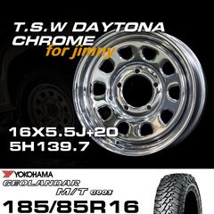 ����ˡ� TSW DAYTONA �������� 16X5.5J+20��GEOLANDAR M/T G003��185/85R16���ۥ�����������䥻�å�