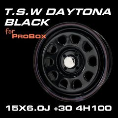 TSW DAYTONA �֥�å� 15X6J+30 4H100���ۥ�����4�ܥ��å�