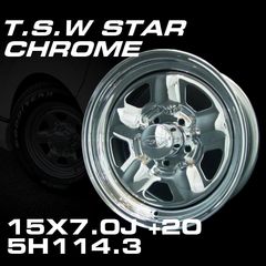 TSW STAR �������� 15X7.0J+20 5H114.3���ۥ�����4�ܥ��å�