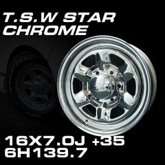 TSW STAR �������� 16X7.0J+35 6H139.7���ۥ�����4�ܥ��å�