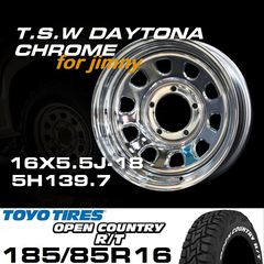 ����ˡ� TSW DAYTONA �������� 16X5.5J-18��TOYO OPEN COUNTRY R/T 185/85R16���ۥ�����& �����䥻�å�