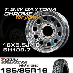 ����ˡ� TSW DAYTONA �������� 16X5.5J-18��GEOLANDAR M/T G003��185/85R16���ۥ�����������䥻�å�