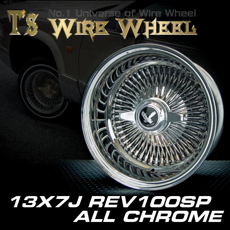 T's WIRE 13X7J REV100SP ALL CHROME���ۥ�����4�ܥ��å�