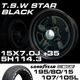 TSW STAR �֥�å� 15X7.0J+20 5H114.3��GOODYEAR NASCAR �ۥ磻�ȥ쥿�� 195/80R15���ۥ�����������䥻�å�