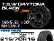 ����ˡ� TSW �ǥ��ȥʥ֥�å� 16X5.5J+20/-18 TOYO OPEN COUNTRY R/T 215/70R16 �ۥ�����&�����䥻�å�