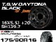 ����ˡ� TSW �ǥ��ȥʥ֥�å� 16X5.5J+20/-18 GEOLANDAR M/T G003 175/80R16 �ۥ�����������䥻�å�
