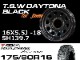 ����ˡ� TSW �ǥ��ȥʥ֥�å� 16X5.5J+20/-18 GEOLANDAR M/T G003 175/80R16 �ۥ�����������䥻�å�