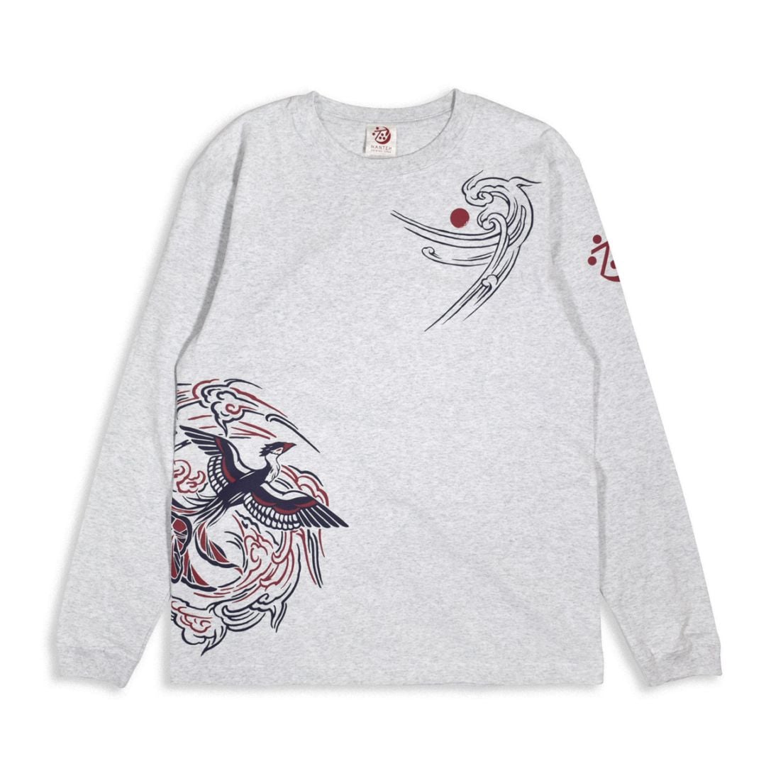 疾風鳳凰 ロングスリーブ/アッシュ