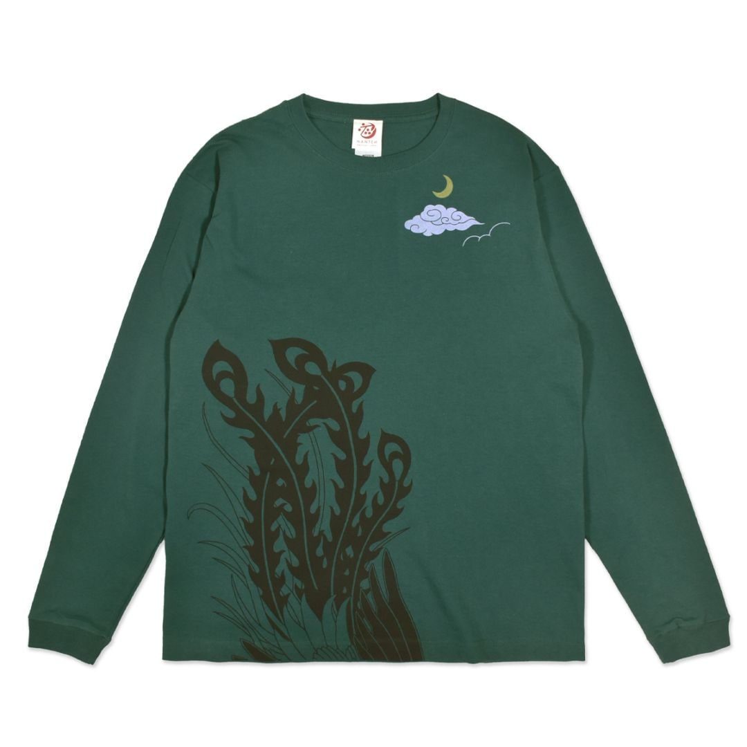 鳳尾 ロングスリーブ/D.グリーン