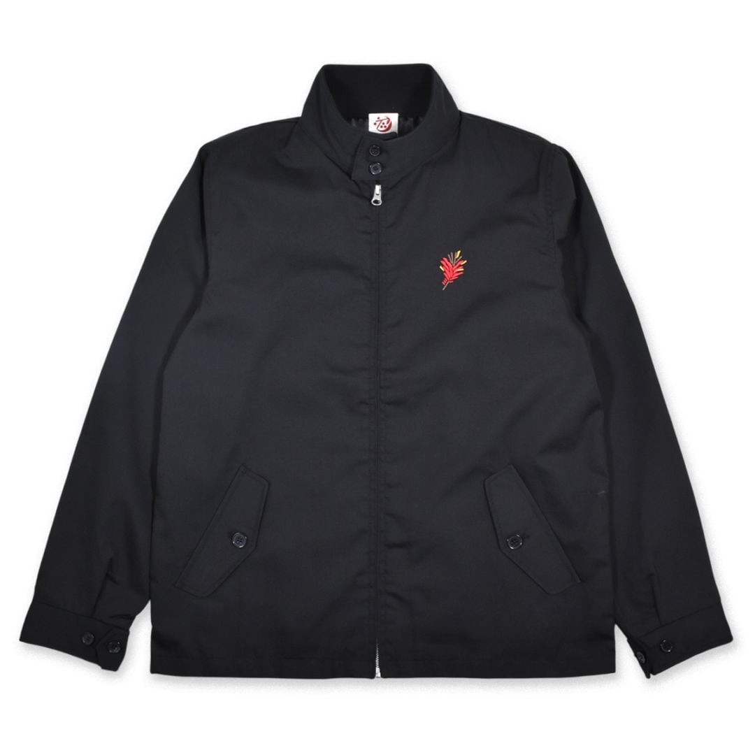 デイゴ刺繍スウィングトップ/ブラック