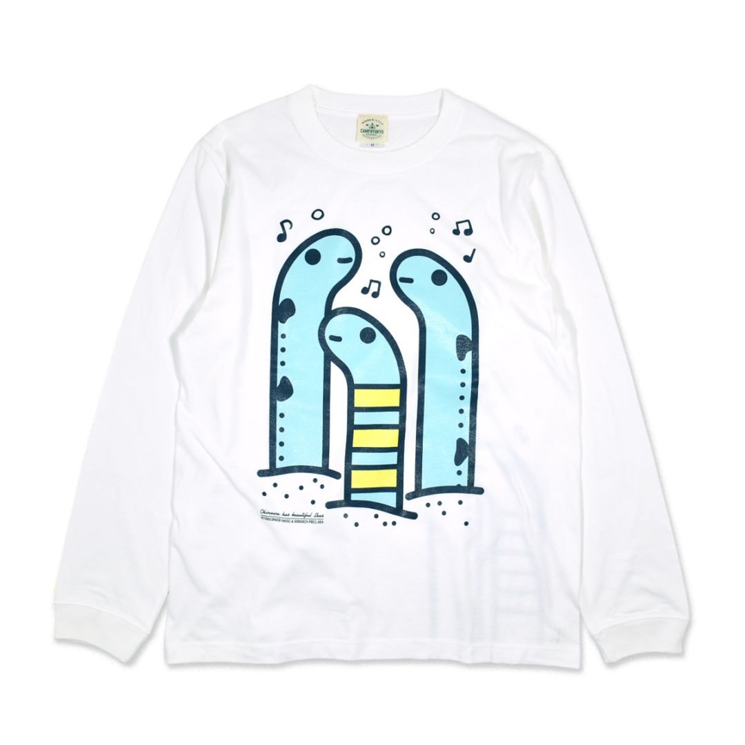 チンアナゴ・ニシキアナゴロングスリーブ/ホワイト