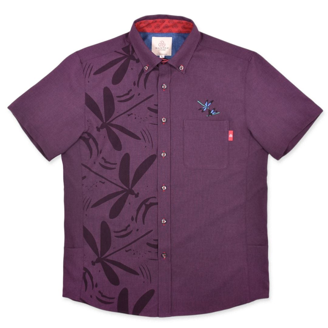 琉球ハグロトンボ刺繍uraraka/パープル