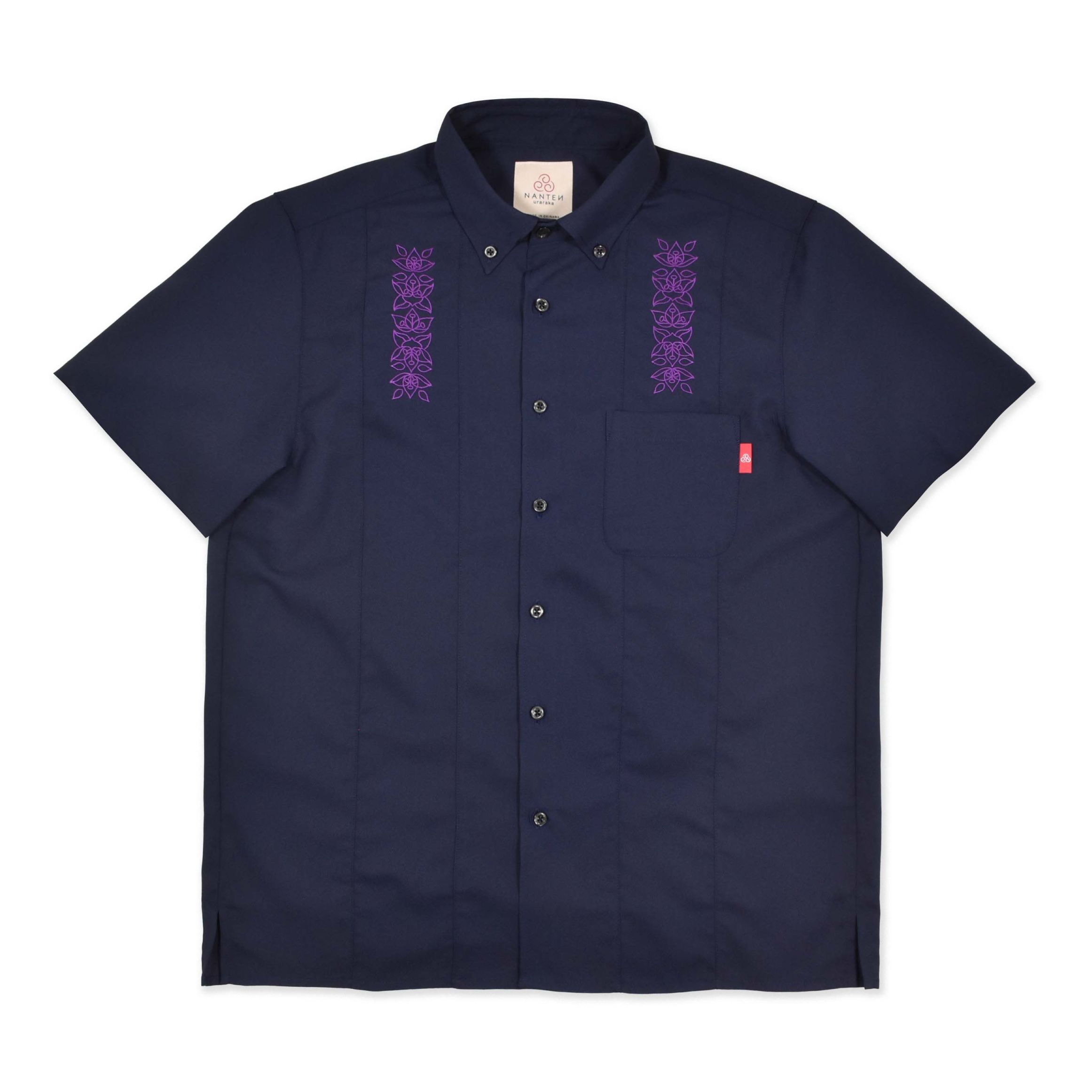 ブーゲン刺繍 uraraka/ネイビー